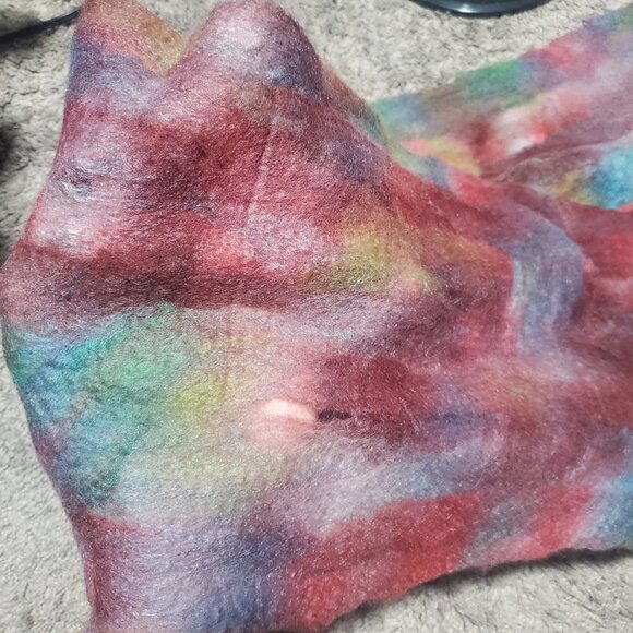 Skydance Ranch Alpaca Handmade Felted Cobweb Merino Silk Scarf - Picture 6 of 6